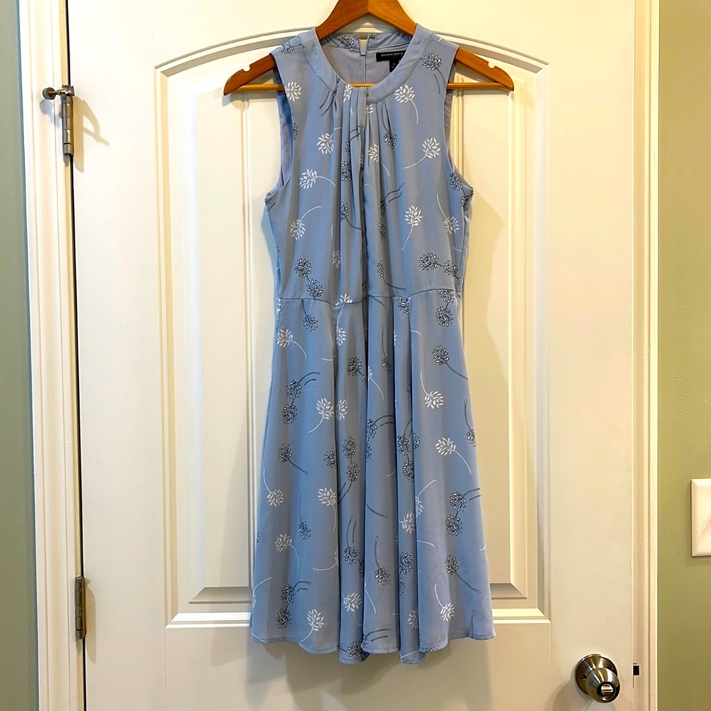 Banana Republic Factory Blue Flower Dress